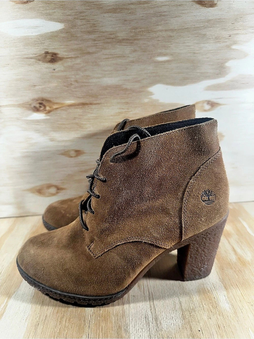 Timberland Glancy Lace-Up Chukka Boots Brown US 9